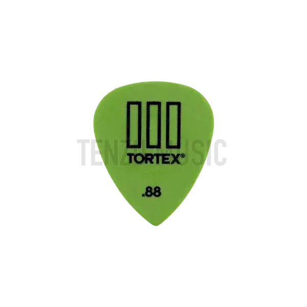 [object Object] Dunlop Tortex Standard Guitar Picks 418 Green .88mm