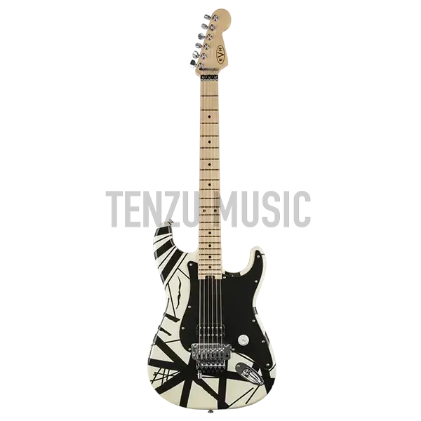 [object Object] evh striped series white with black stripes