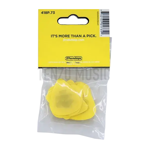 [object Object] Dunlop Tortex Standard .73mm Yellow Guitar Pick  (12 Pack)