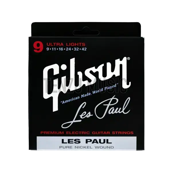 سیم گیتار Gibson Les Paul Pure Nickel Wound Ultra Light 9-42